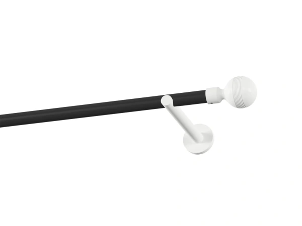 Garnýž 19mm obyčejná tyč - 1řada - GABI - černo bílá 1