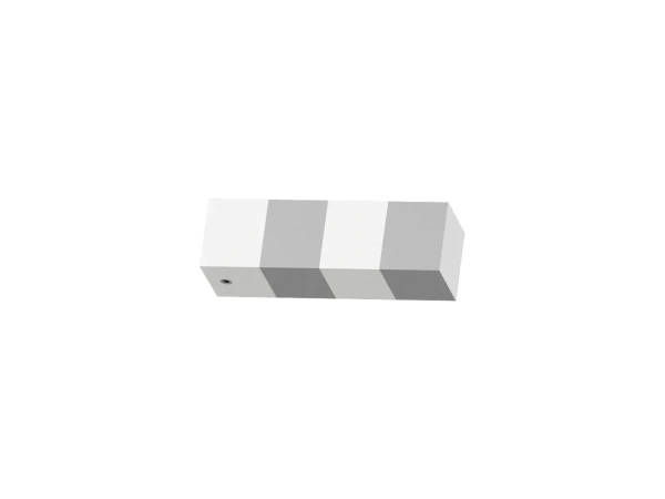 Garnýž 19x19mm obyčejná tyč - 2řada - KVADRAT - černo bílá 2