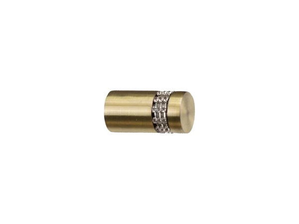 Garniža 19mm - drážková tyč - 1rad - CYLINDR CRYSTAL - antik 2
