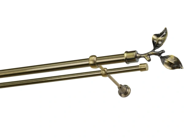 Garnýže 25x16mm - dvouřadá - LIST ROSE - antik 1