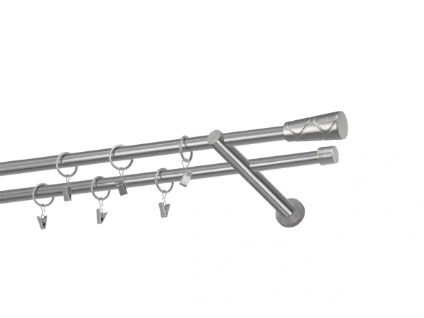 Garnýže 16x16mm - dvouřadá - TRAPEZIUM - satin