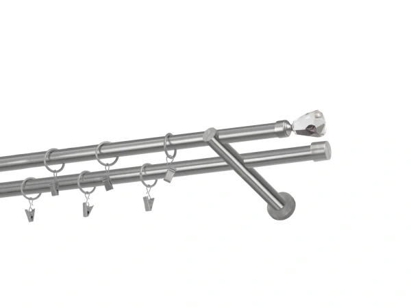 Garnýže 19x19mm - dvouřadá - CRYSTAL CONE - satin