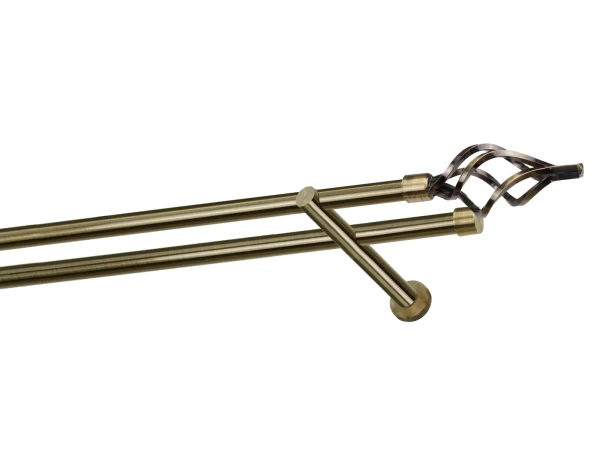 Garnýže 19x19mm - dvouřadá - KOULE AZUR - antik 1