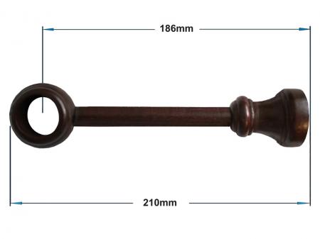 Garnýže dřevěná 28mm jednořadá - OŘECH