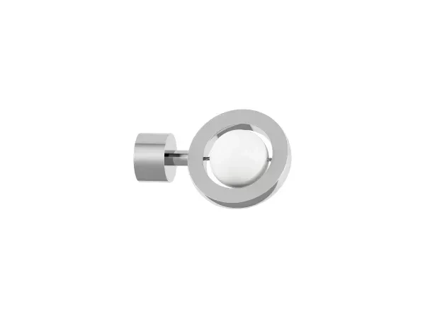 Garnýž 19x19mm drážková tyč - 2řada - SFERA - černo bílá