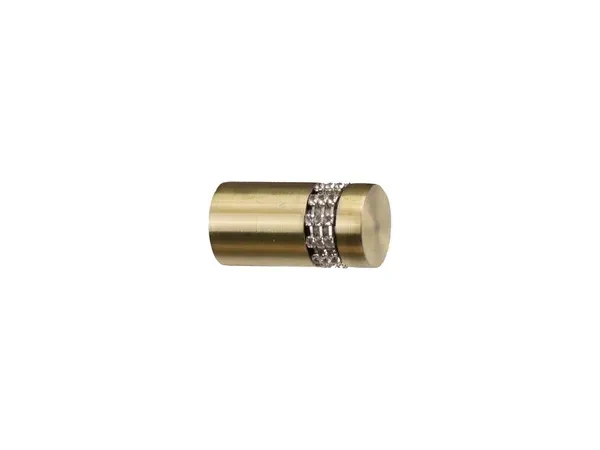 Garniža 19mm - drážková tyč - 1rad - CYLINDR CRYSTAL - antik