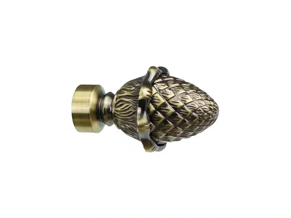 Garniža 19x19mm - drážková tyč - 2rady - ŽALUĎ - antik