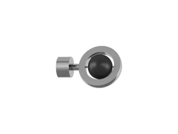 Garnýž 19x19mm obyčejná tyč - 2řada - SFERA - černá