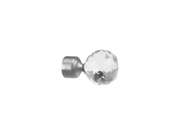 Garniža 19mm - drážková tyč - 1rad - GUĽA CRYSTAL - satin