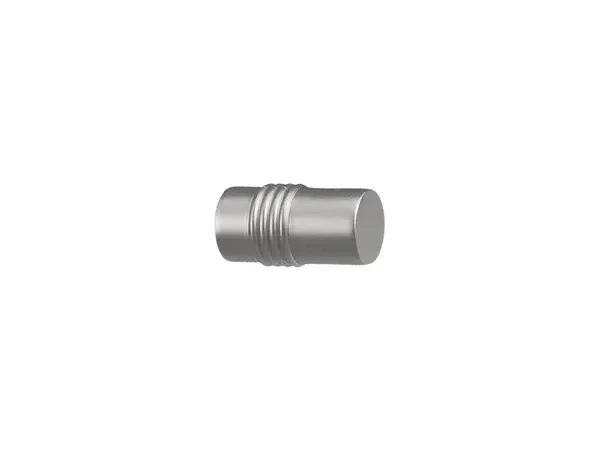 Garniža 19x19mm - drážková tyč - 2rady - CYLINDR - satin