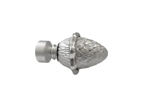Garniža 19x19mm - drážková tyč - 2rady - ŽALUĎ - satin