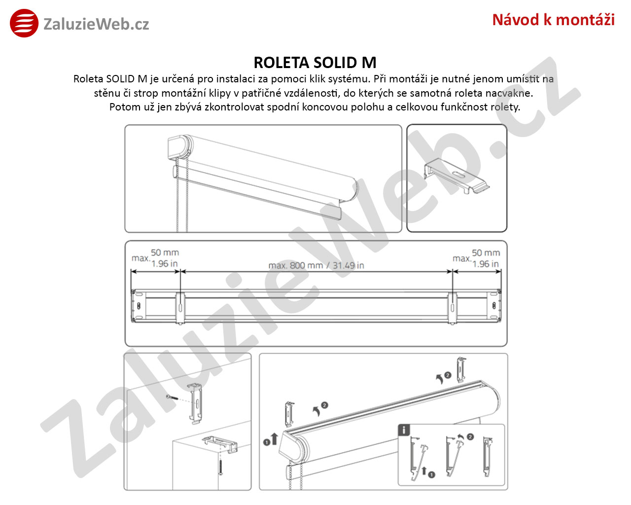 montaz rolety solid m